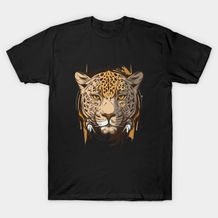 Graffiti Paint Leopard Creative T-Shirt